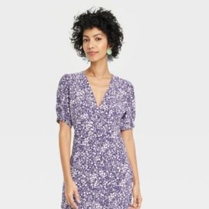 Blue and white Target midi dress